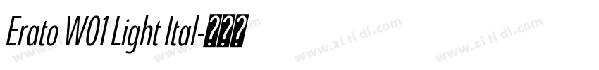 Erato W01 Light Ital字体转换